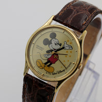 Seiko Mickey Mouse Men's Stardust Gold Quartz Watch w/ Strap