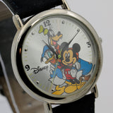 Disney Mickey Mouse and His Friends Men's Silver Quartz Watch w/ Strap