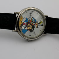 Disney Mickey Mouse and His Friends Men's Silver Quartz Watch w/ Strap