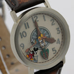 Mickey Mouse and His Friends Men's Silver Quartz Watch w/ Strap