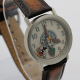 Mickey Mouse and His Friends Men's Silver Quartz Watch w/ Strap