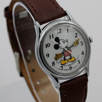 Seiko / Lorus Mickey Mouse Silver Quartz Watch w/ Strap