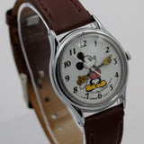 Seiko / Lorus Mickey Mouse Silver Quartz Watch w/ Strap