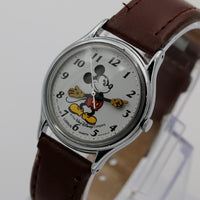 Seiko / Lorus Mickey Mouse Silver Quartz Watch w/ Strap