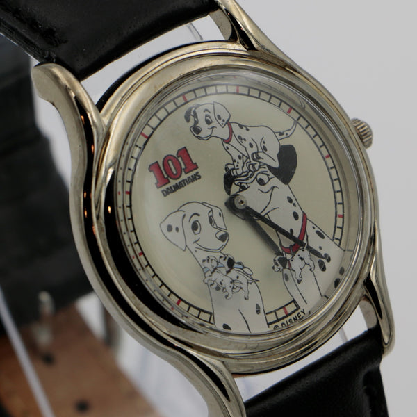 1993 Disney Limited Edition "Lucky-101 Dalmatians" Men's Quartz Silver Watch w/ Box