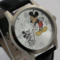 New Collectable Mickey Mouse Men's Silver "Mickey Through The Years" Quartz Watch