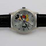 New Collectable Mickey Mouse Men's Silver "Mickey Through The Years" Quartz Watch