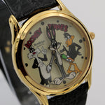 New Armitron ALL Caracters from  Looney Tunes Quartz Gold Watch w/ Box