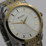 New Bulova Men's Gold Quartz Large Watch w/ Box