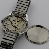 1960s Bucherer Men's Silver Swiss Made 21Jwl Watch w/ Box