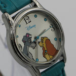 New Disney Lady and the Tramp Silver Ladies Quartz Watch w/ Box