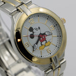 New Disney Mickey Mouse Men's Gold Quartz Watch w/ Box