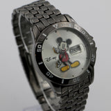 New Collectable Mickey Mouse Men's Silver XL Quartz Watch w/ Box