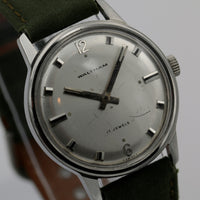 1970s Waltham Men's Swiss Made Silver 17Jwl Watch
