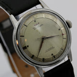 1950s Waltham Mens Swiss Made 17Jwl Silver Watch w/ Strap