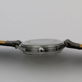 1950s Waltham Mens Swiss Made 17Jwl Silver Watch w/ Strap