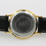 Waltham Men's 25Jwl Gold Swiss Made Hidden Crown Ultra Thin Watch w/ Strap