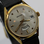 Waltham Men's Swiss Made Dual Calendar 17Jwl Gold Watch w/ New Strap