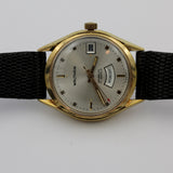 Waltham Men's Swiss Made Dual Calendar 17Jwl Gold Watch w/ New Strap