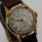 1940s Waltham Men's 10K Gold Swiss Made 17Jwl Filigree Case Watch w/ Strap