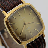 1980 Waltham Men's 17Jwl Gold Interesting Dial and Case Watch w/ Strap