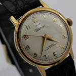 Waltham Men's Swiss 17Jwl Gold Watch w/ Hirsch Croco Strap