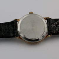 Waltham Men's Swiss 17Jwl Gold Watch w/ Hirsch Croco Strap