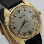 Waltham Men's Swiss Made Automatic 17Jwl Gold Calendar Interesting Dial Watch