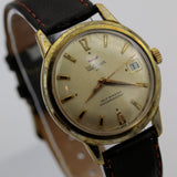 Waltham Men's Swiss Made Automatic 41Jewels Gold Watch w/ Strap