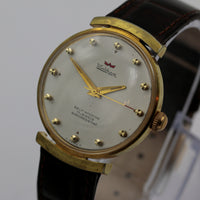 Waltham Men's Swiss 17Jwl Automatic Gold Interesting Dial Watch w/ Strap