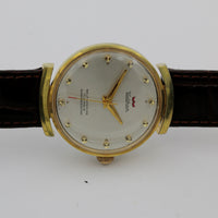 Waltham Men's Swiss 17Jwl Automatic Gold Interesting Dial Watch w/ Strap