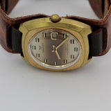 Waltham Men's 17Jwl Gold Calendar Interesting Dial and Case Watch w/ Strap