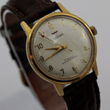 1950s Waltham Men's Swiss Made 17Jwl Gold Fully Signed See Thu Watch w/ Strap
