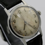 Elgin Men's Silver Swiss Made 25Jwl Automatic Three Times Signed Watch w/ Strap