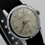 1960s Elgin Sportsman Men's Silver 17Jwl Watch w/ Strap