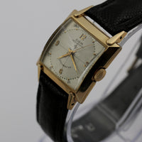 1950s Elgin Men's Swiss 10K Gold 17Jwl Automatic Quadrant Dial Watch