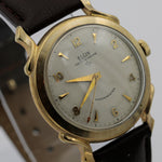 1950s Elgin Men's Swiss 10K Gold 17Jwl Automatic Fancy Lugs Watch