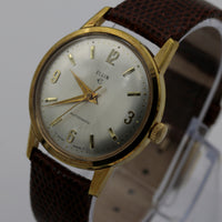 1960s Elgin Men's Gold Automatic Swiss Made Watch w/ Lizard Strap