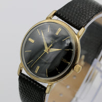 1960s Elgin Men's Gold 17Jwl Swiss Made Gorgeous Dial Watch