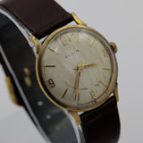 1960s Elgin Men's 10K Gold 17Jwl Swiss Made Watch w/ Strap