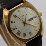 Elgin Men's Gold 17Jwl Automatic Swiss Made Roman Numerals Calendar Watch