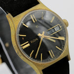 1960s Elgin Men's Gold 17Jwl Swiss Made Watch w/ Strap