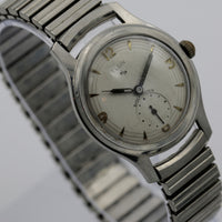 1956 Elgin Men's 17Jwl Made in USA Silver Watch w/ Bracelet