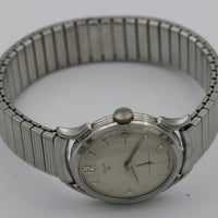 1950s Elgin Men's 17Jwl Made in USA Silver Watch w/ Bracelet