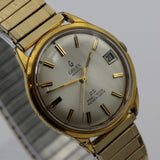 1960s Gruen Geneve Men's Swiss Made 25Jwl Calendar Gold Watch w/ Bracelet