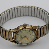 1960s Elgin Men's Gold 17Jwl Automatic Unique Case Watch w/ Bracelet