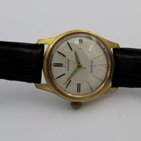 1970s Helbros Invincible Mens Gold Made in France Watch w/ Strap
