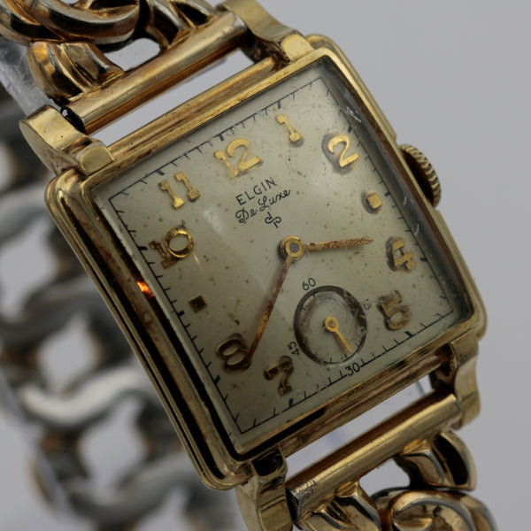 Elgin mens gold online watch