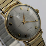 1960s Elgin Men's 10K Gold 17Jwl Automatic Quadrant Dial Watch w/ Bracelet