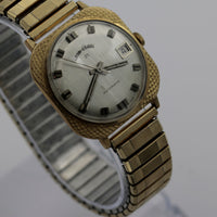 1950s Lord Elgin Men's 25Jwl Automatic 10K Gold Calendar Swiss Made Watch